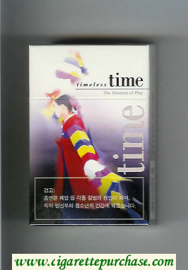 Time Timeless The Moment of Play cigarettes hard box