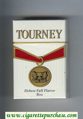 Tourney Deluxe Full Flavor Box Cigarettes hard box