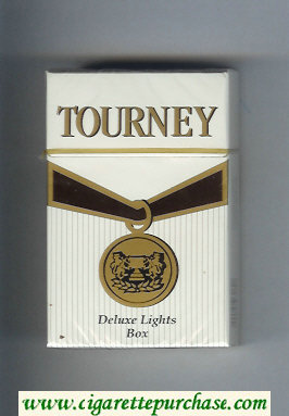 Tourney Deluxe Lights Cigarettes hard box