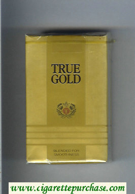 True Gold cigarettes soft box