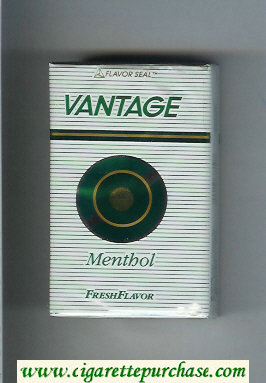 Vantage Menthol Fresh Flavor Cigarettes soft box