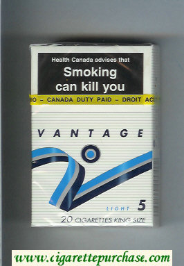 Vantage 5 Light Cigarettes hard box