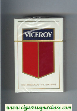 Viceroy Cigarettes Rich Tobaccos - Filter Kings hard box