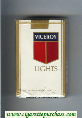 Viceroy Lights Rich Natural Tobaccos soft box Cigarettes