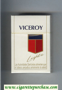 Viceroy Lights Cigarettes hard box