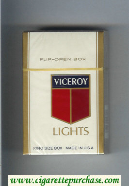 Viceroy Lights Cigarettes hard box