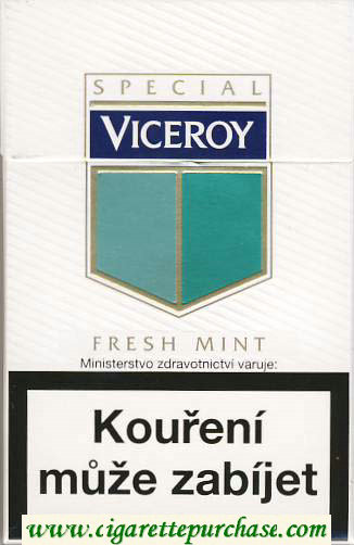 Viceroy Fresh Mint Cigarettes hard box