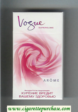Vogue Superslims Arome 100s cigarettes hard box