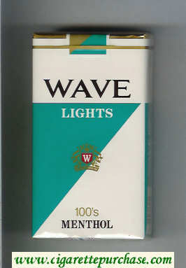 Wave Lights 100s Menthol cigarettes soft box