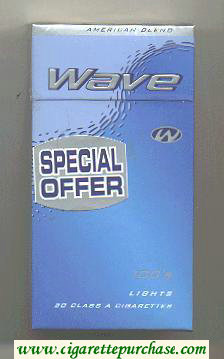 Wave Special Offer 100s Lights cigarettes hard box