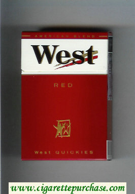 West Red West Quickies cigarettes hard box