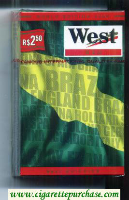 West Red World cigarettes Edition 2006 Brazil hard box