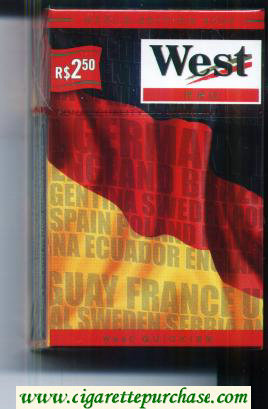 West Red World cigarettes Edition 2006 Germany hard box