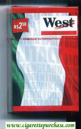 West Red World cigarettes Edition 2006 Italy hard box