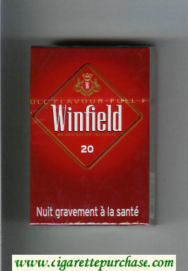 Winfield An Australian Favourite Cigarettes red hard box