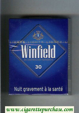 Winfield An Australian Favourite 30 Cigarettes blue hard box