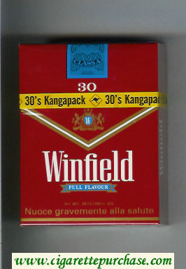 Winfield Full Flavour 30 Cigarettes red hard box