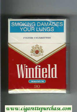 Winfield Magnum 30 Cigarettes red and white hard box