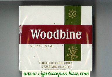 Woodbine Virginia Cigarettes wide flat hard box