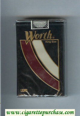 Worth Lights Cigarettes soft box