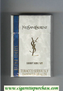 YSL Yves Saint Laurent Ultra Lights Luxury cigarettes hard box