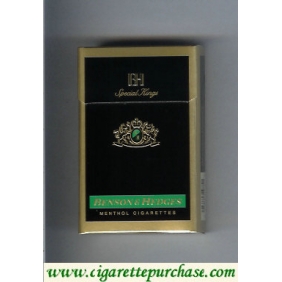 Discount Benson and Hedges Menthol cigarettes Special Kings