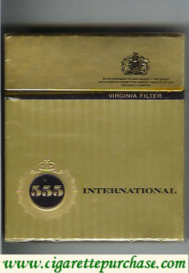 555 International virging filter Cigarettes