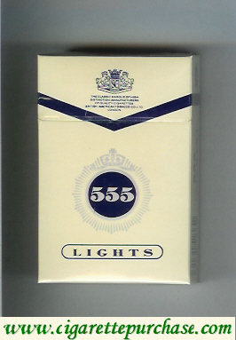555 Lights white Cigarettes Indonesia