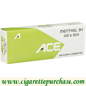 ACE Menthol 94 100's Box Cigarettes