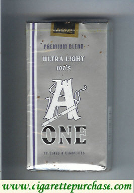 A One 100s cigarettes (Premium Blend Ultra Light)