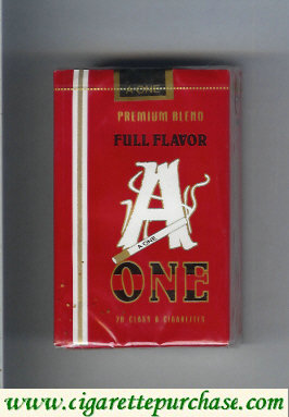 A One Premium Blend Full Flavor cigarettes soft box