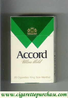 Accord Ultra Mild Menthol Cigarettes