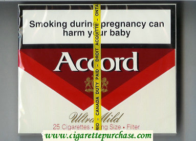 Accord Ultra Mild Filter Cigarettes