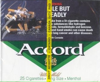 Accord Ultra Mild Menthol Cigarettes