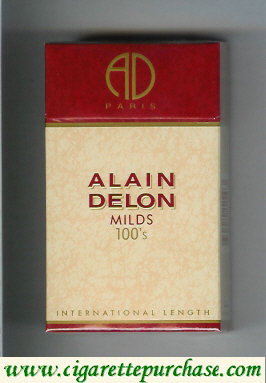 Alain Delon Milds 100's cigarettes