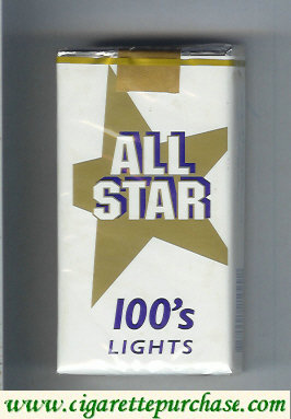 All Star 100s Lights cigarettes