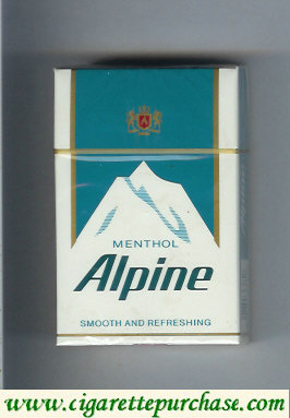 Alpine Menthol smooth and refreshing cigarettes