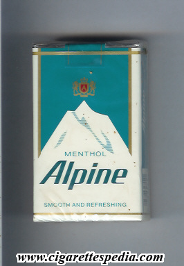 Alpine Menthol king size cigarettes