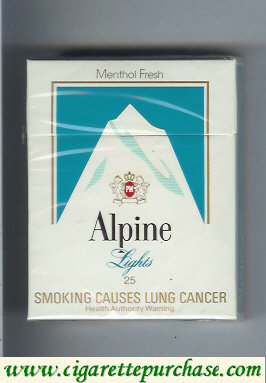 Alpine Menthol Lights cigarettes Australia