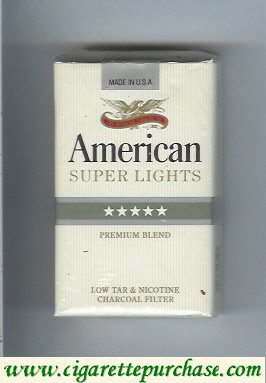 American Super Lights soft box cigarettes USA