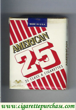 American 25 cigarettes USA