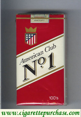 American Club No 1 100's cigarettes