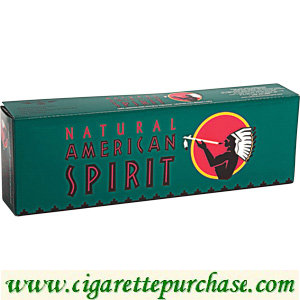 American Spirit Cigarettes Menthol Full Bodied Dark Green Box