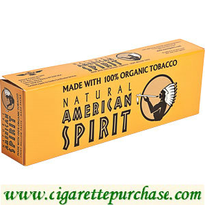 American Spirit Cigarettes Organic Mellow Taste Gold Box