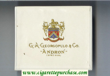 G.A.Georgopulo Co Andron cigarettes Specials white