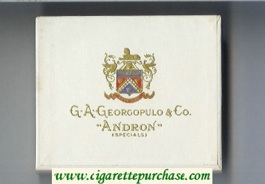 G.A.Georgopulo & Co. 'Andron' cigarettes (Specials) white)