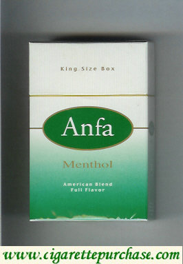 Anfa Menthol cigarettes American Blend Full Flavor