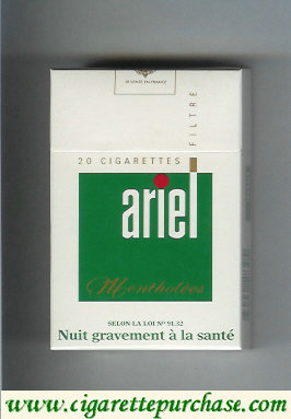 Ariel mentholees cigarettes