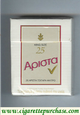 Arista 25 cigarettes