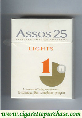 Assos 25 lights cigarettes